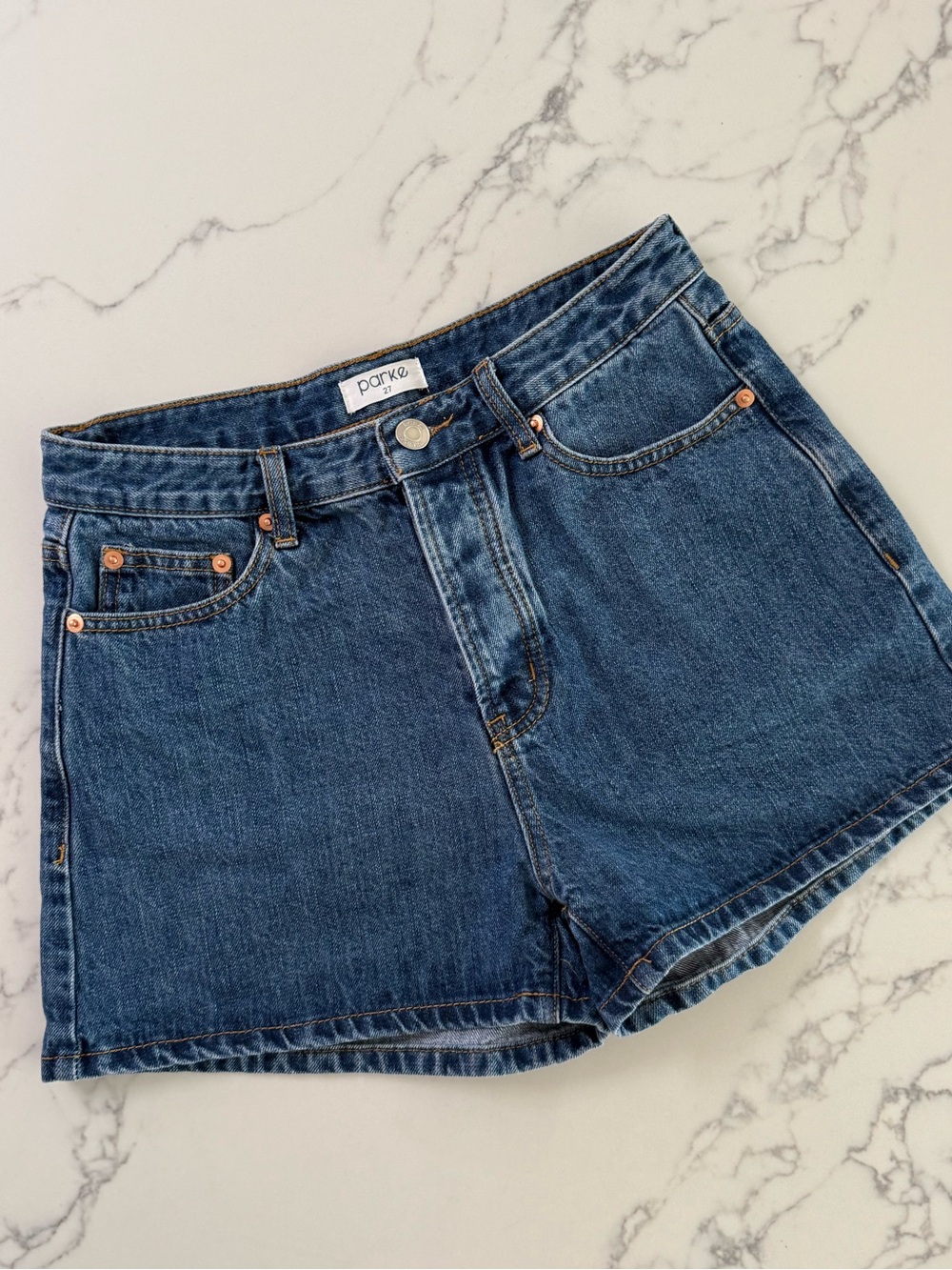 Parke 90's Denim Shorts - Medium Wash - Size 27